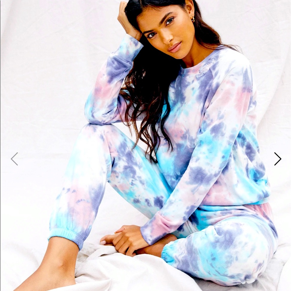Spiritual Gangster Tie Dye Crew Neck Sweater